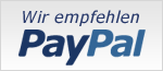 Logo PayPal empfohlen